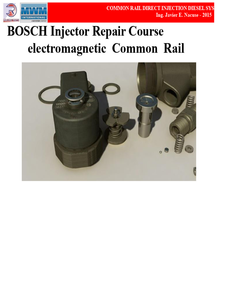Bosch Common Rail Injector Repair Guide | PDF | Fuel Injection | Diesel Engine