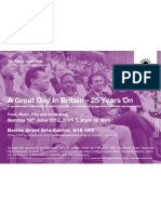 A Great Day in Britain - 25 Years On: Sunday 10 June 2012, From 5.30pm To 9pm Bernie Grant Arts Centre, N15 4RX