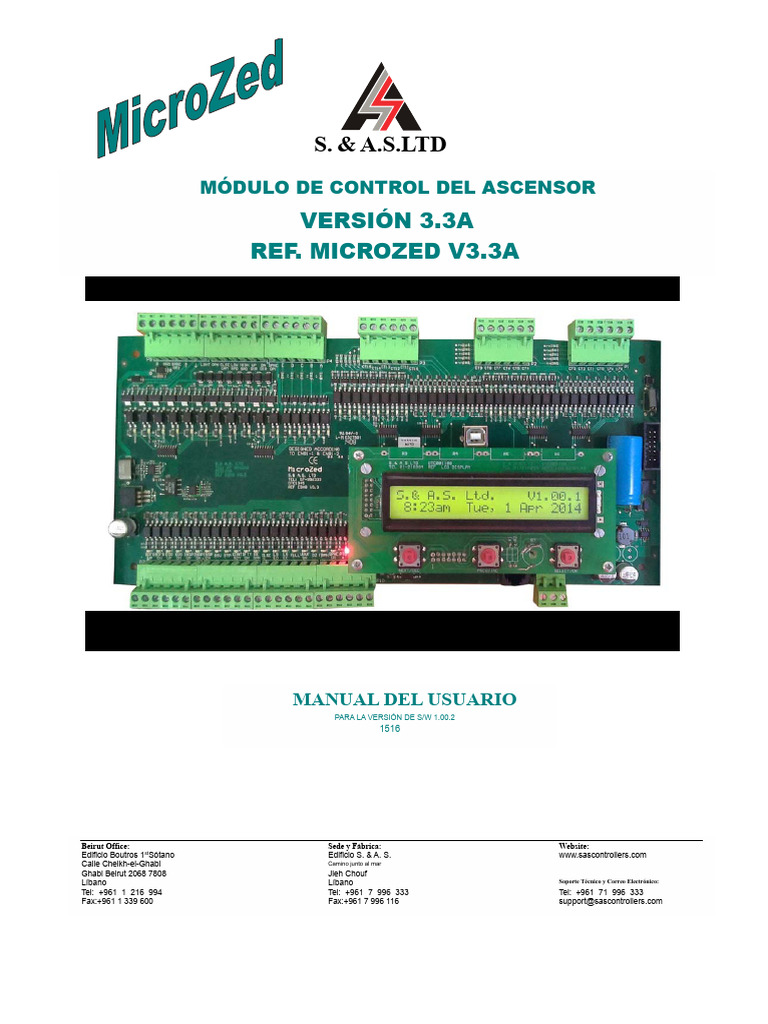 S. & A.S.LTD: Versión 3.3A Ref. Microzed V3.3A | PDF | Relé | Diodo ...