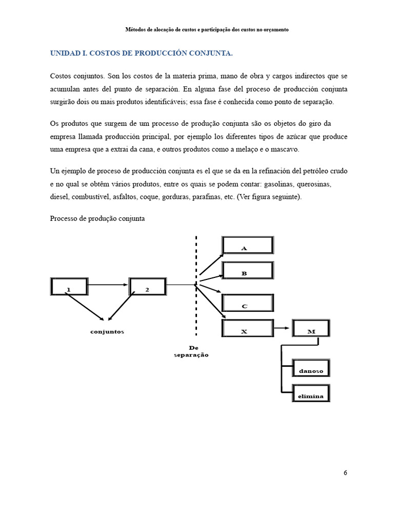 Métodos de Alocação de Custos em Produção Conjunta | PDF | Despesa ...