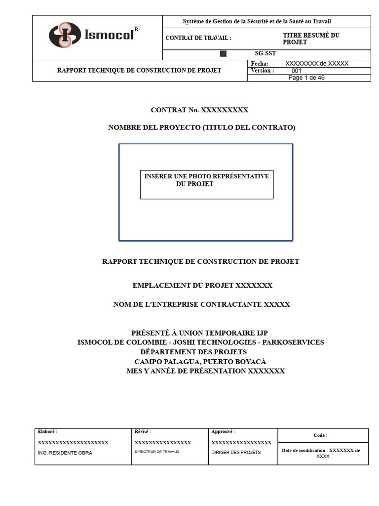 Rapport Technique SG-SST Construction | PDF | Sécurité