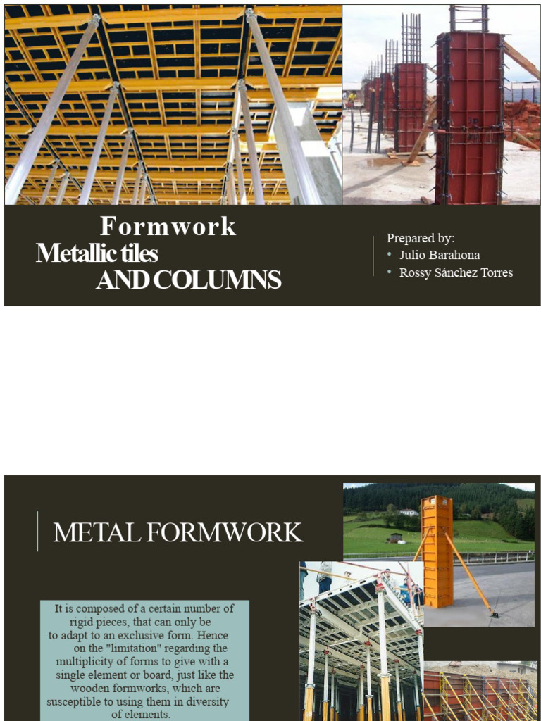 Metal Formwork For Slabs and Columns | PDF | Column | Mechanical ...