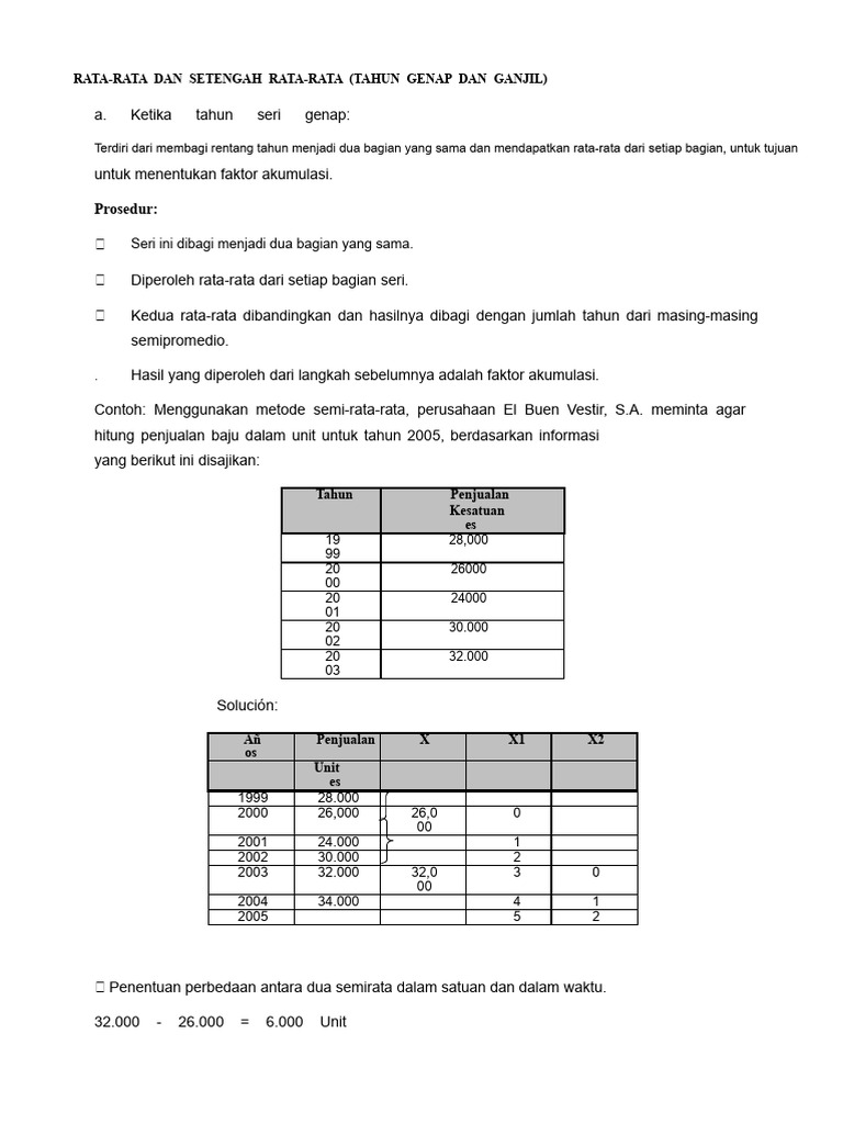 RATA-RATA DAN SETENGAH RATA-RATA | PDF