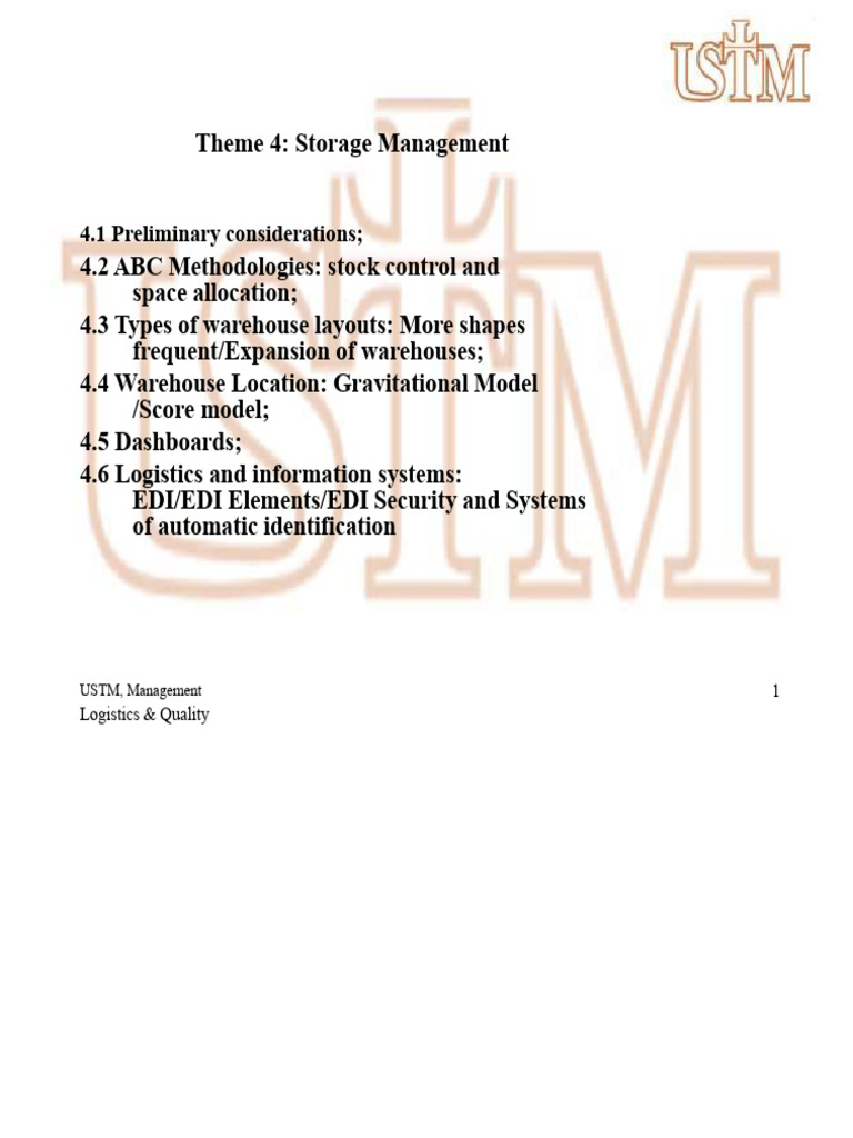 Warehouse Storage Management Strategies | PDF | Warehouse | Electronic ...