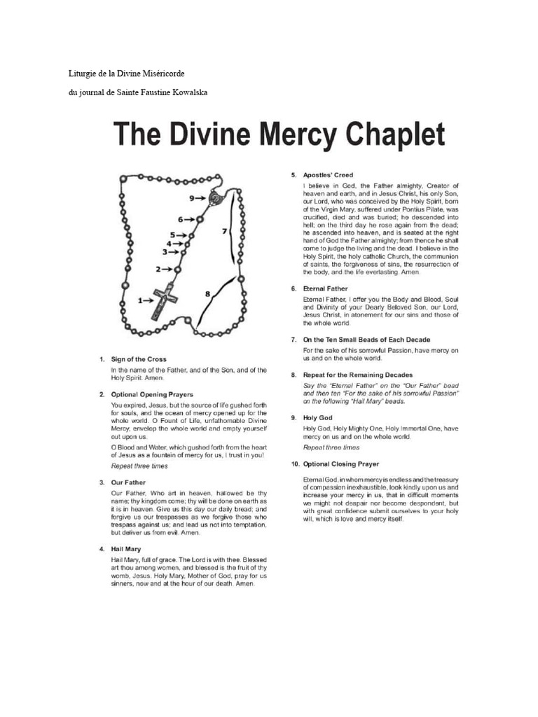 Liturgie de la Divine Miséricorde | PDF | Miséricorde | Dieu