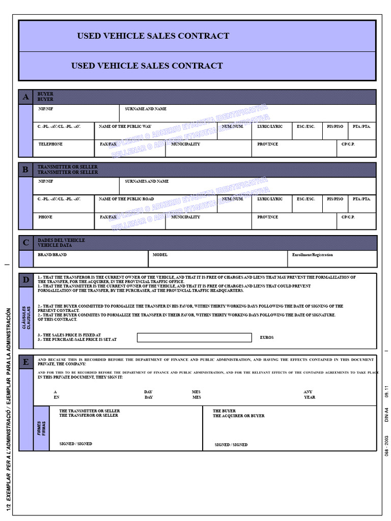 Sales Contract | PDF | Sales | Private Law