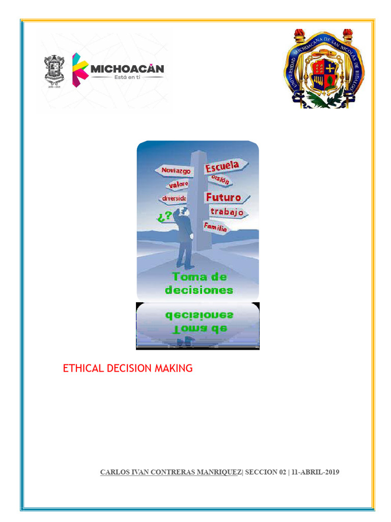 Ethical Decision-Making Framework Guide | PDF | Decision Making | Value ...