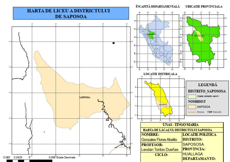 Harta de Localizare A Districtului Saposoa | PDF