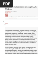 Economic Relationship Among SAARC Nations
