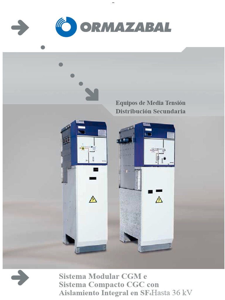 Equipos de Media Tensión CGM y CGC | PDF | Transformador | Fusible ...