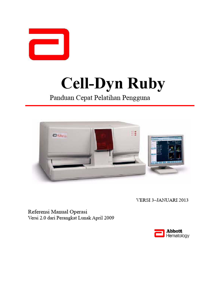 Panduan Penggunaan CELL-DYN Ruby | PDF