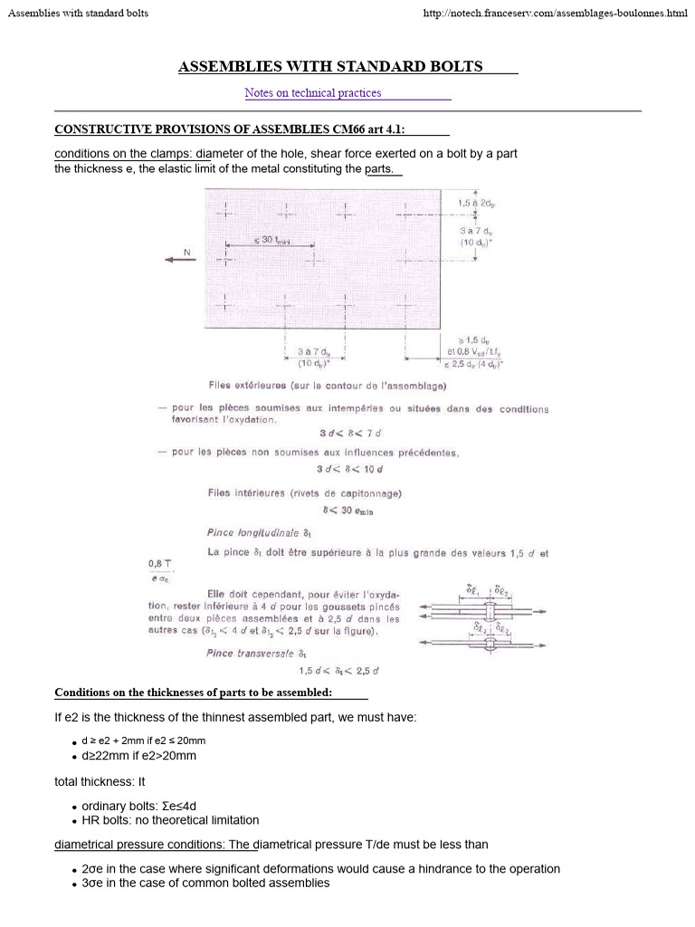 Assembly by Standard Bolts | PDF | Screw | Strength Of Materials