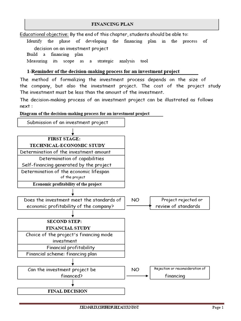 Cesag Financing Plan | PDF | Depreciation | Loans