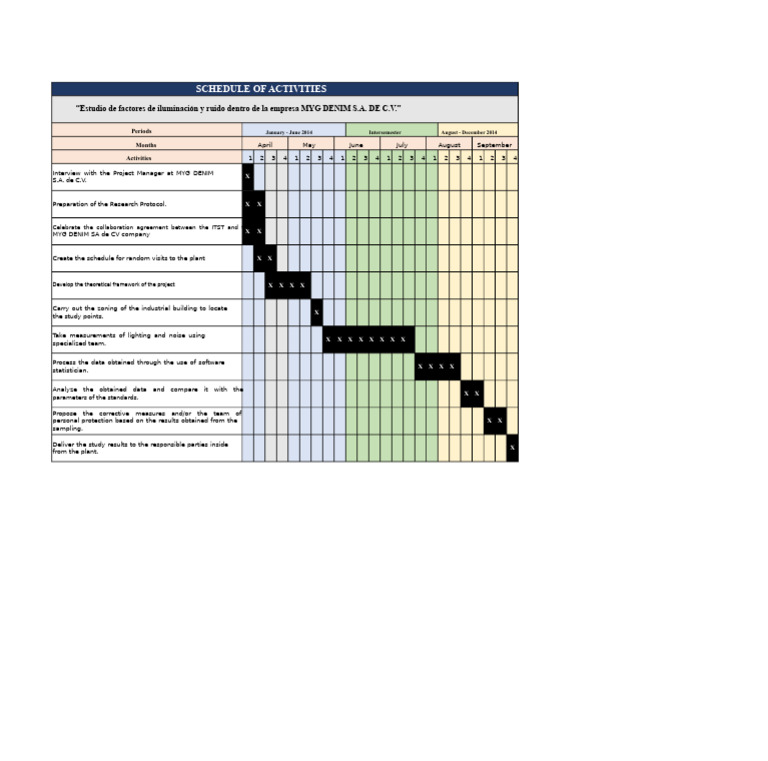 Example of Schedule | PDF