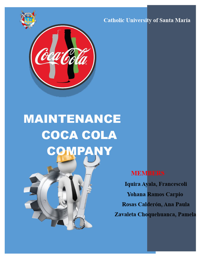 Coca Cola Maintenance Management Guide | PDF | Coca Cola | Occupational ...