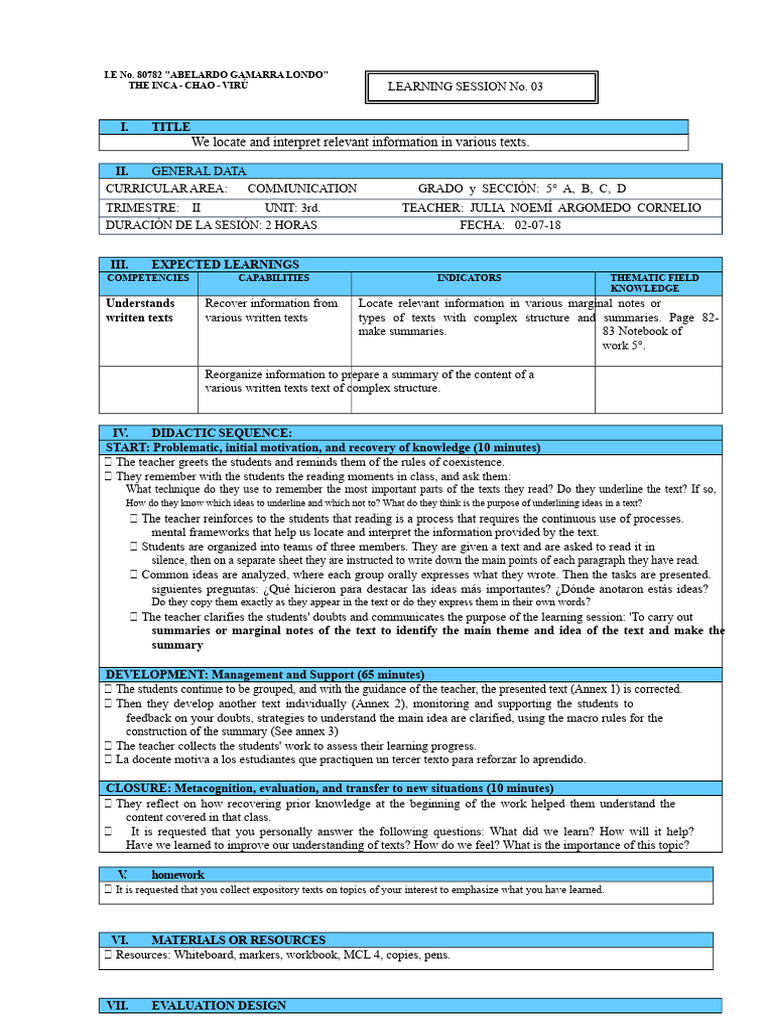 SESSION No. 3 - THE SUMMATION OR MARGINAL NOTES | PDF | Pollution ...