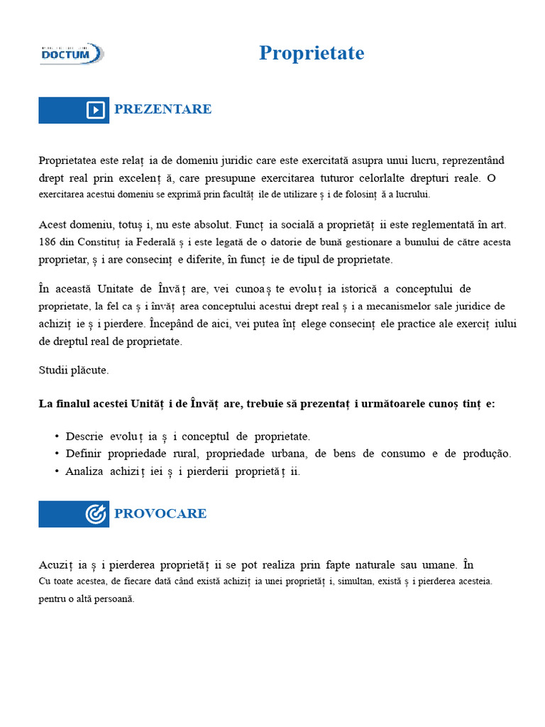 Proprietate | PDF