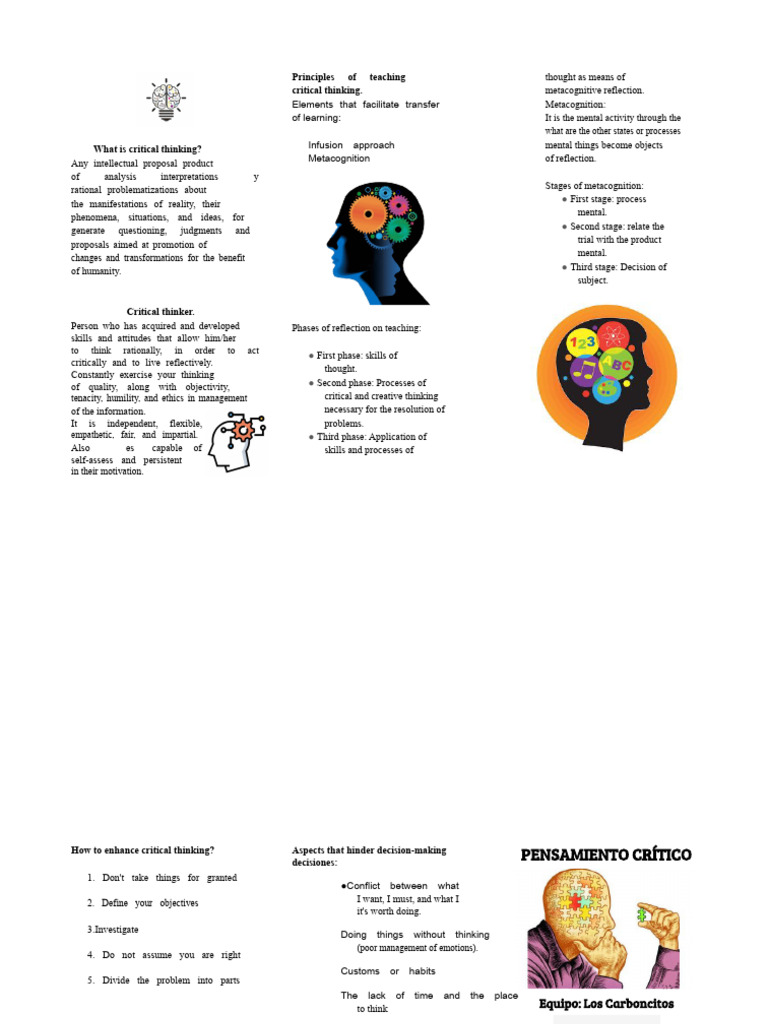 Enhancing Critical Thinking Skills | PDF | Critical Thinking | Thought