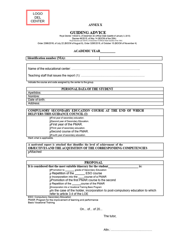 Guidance Advice | PDF | Curriculum | Science