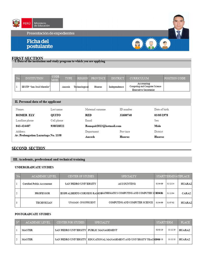 Applicant Data and Academic Profile | PDF | Curriculum | Pedagogy