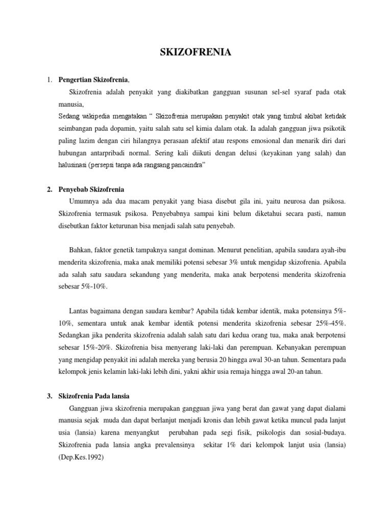 Fatwatullah Rislani Skizofrenia Keperawatan Jiwa