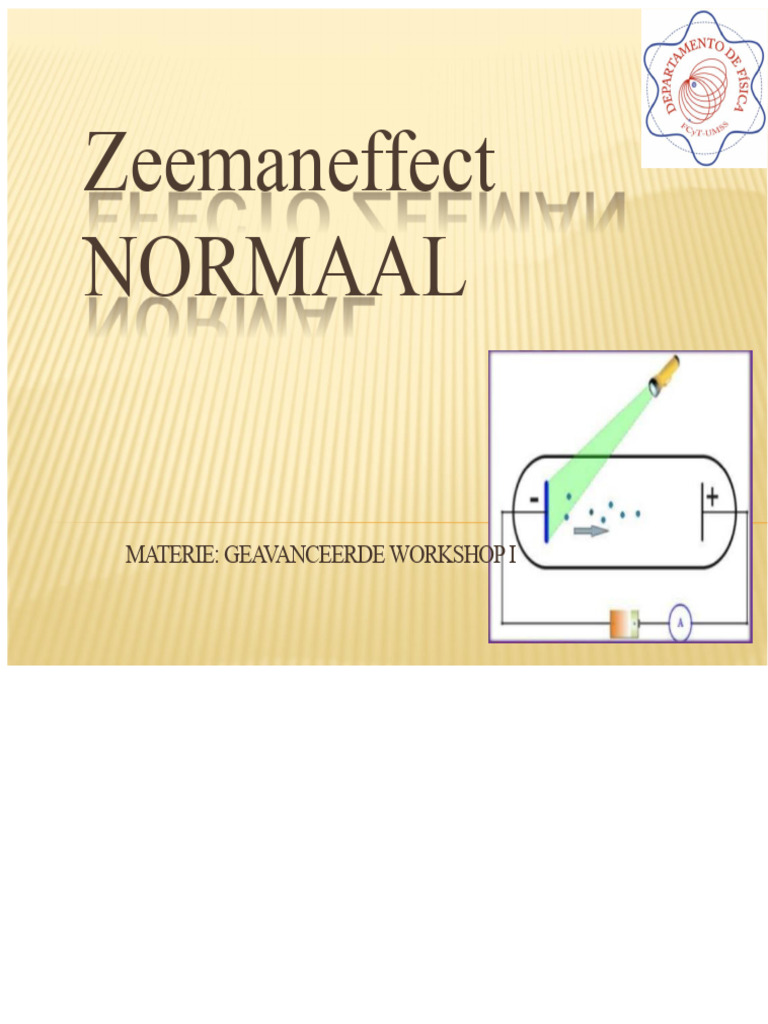 Zeeman Effect | PDF