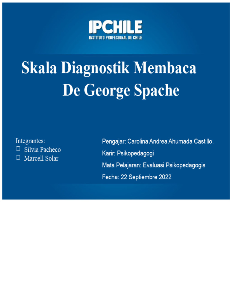 Tes Spache | PDF
