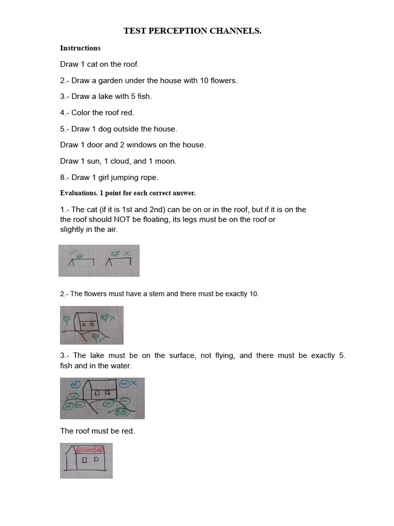 Drawing Test for Perception Channels | PDF