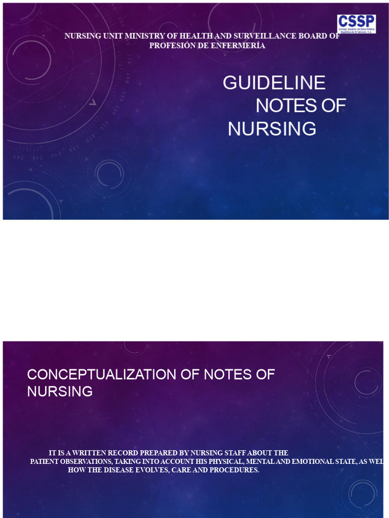 Nursing Notes Guidelines PDF | PDF | Nursing | Pain