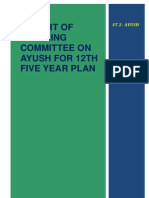 Report of Steering Committee On Ayush For 12Th Five Year Plan