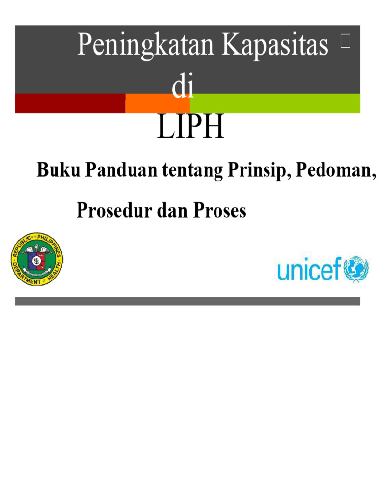 Panduan Peningkatan Kapasitas LIPH | PDF