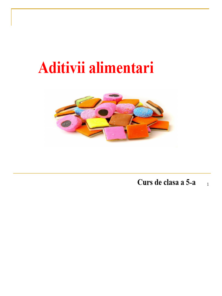 Aditivi Alimentari | PDF