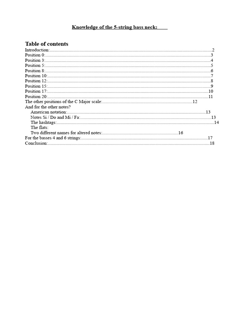 Knowledge of Low E String 5 Chords | PDF | Musical Notation | Elements ...
