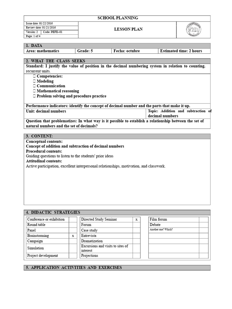 Addition and Subtraction of Decimal Numbers | PDF | Subtraction | Learning