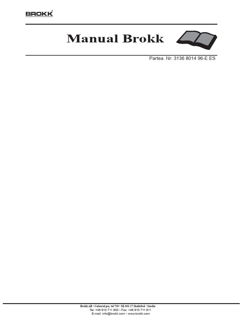05 Manual de Operare Brokk 180 | PDF