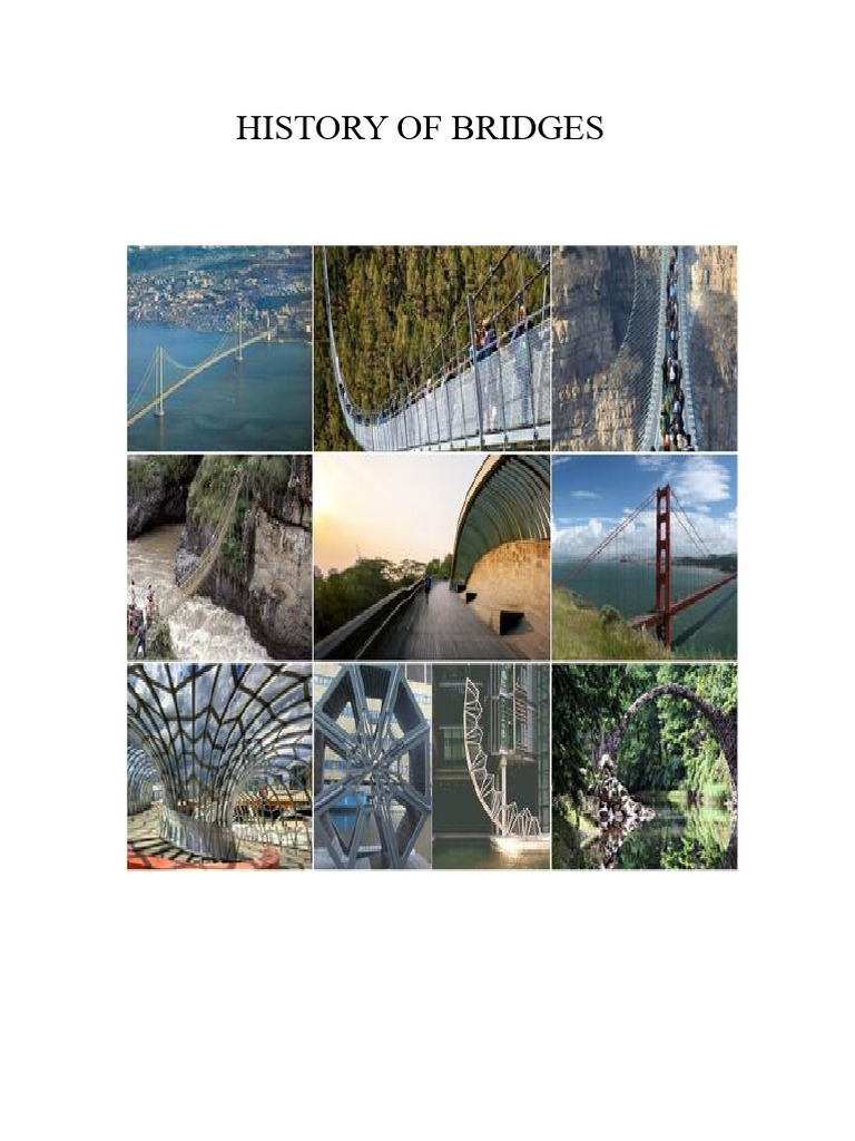 Evolution of Bridge Engineering History | PDF | Bridge | Concrete
