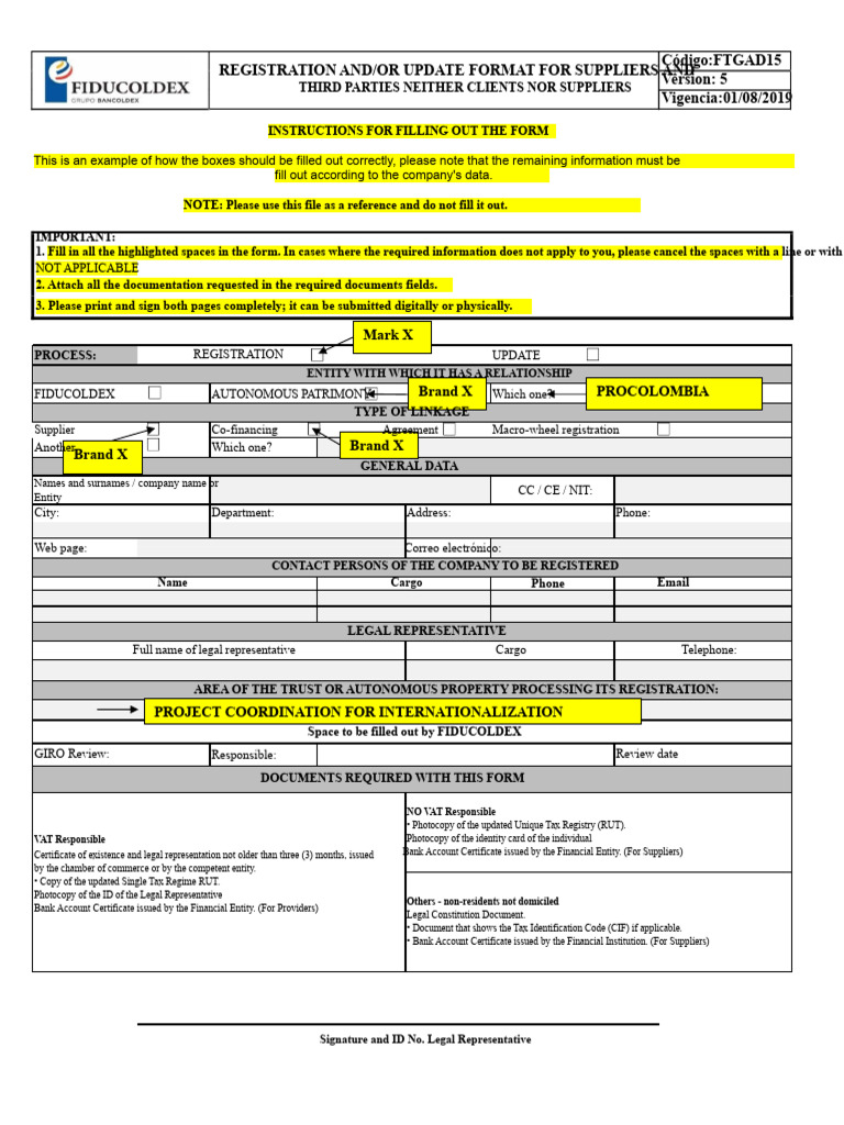 Instruction Manual Form Ftgad15 Registration - Provider Update | PDF ...