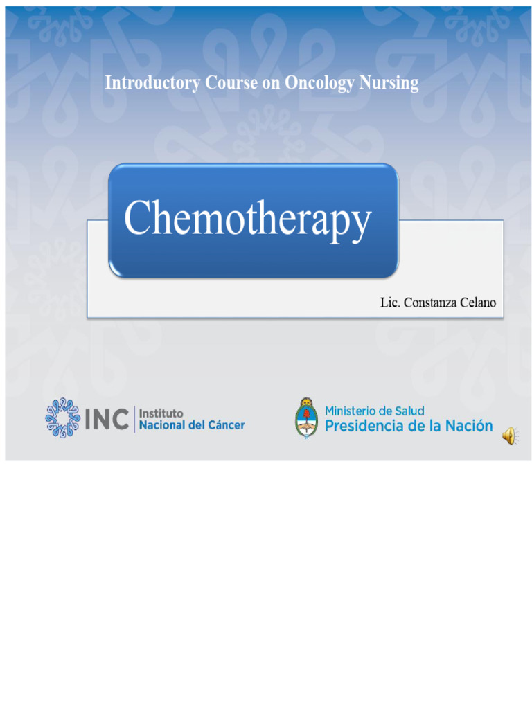 Oncology Nursing: Chemotherapy Basics | PDF | Chemotherapy | Cancer