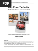 Download Italy From The Inside The definitive survival guide for travelers sample chapter by Paolo Tosolini SN9504079 doc pdf