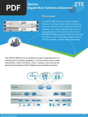 ZXR10 5950-S Series Switch Datasheet - 20240530 | PDF | Computer