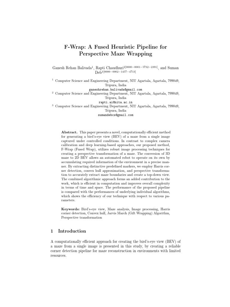 F Wrap A Fused Heuristic Pipeline For Perspective Maze Wrapping CVIP ...