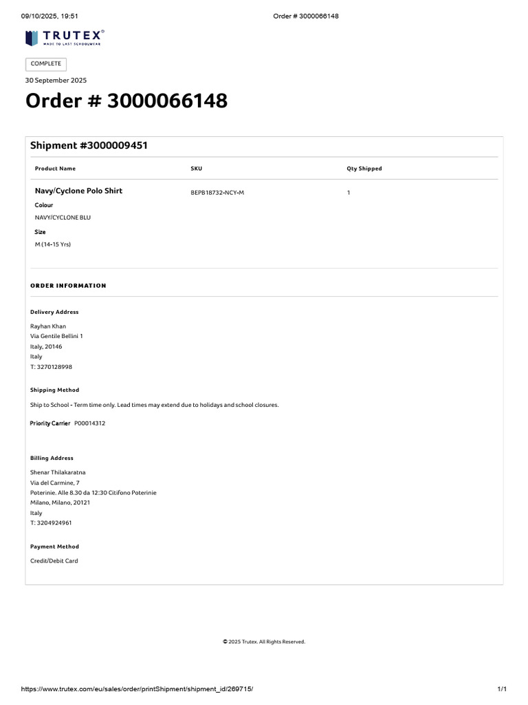 Order # 3000066148 | PDF