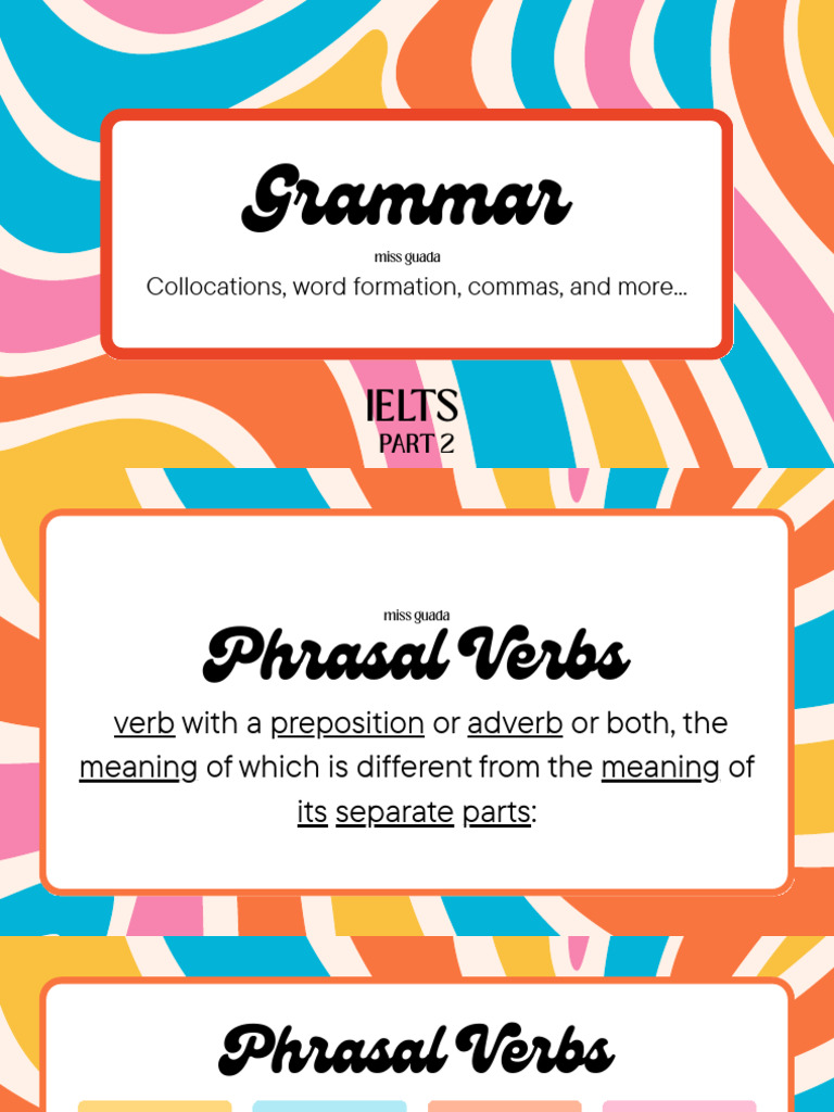 Mastering Phrasal Verbs and Collocations | PDF | Adjective | Verb