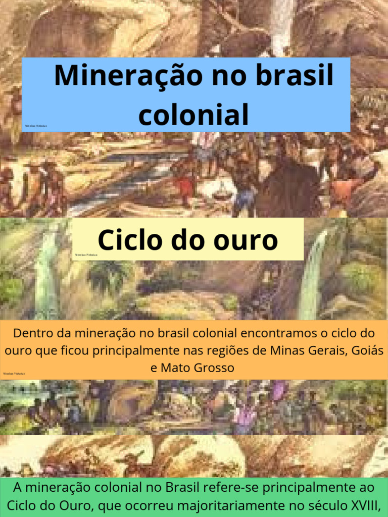 Mineração Colonial: Ciclo do Ouro no Brasil | PDF