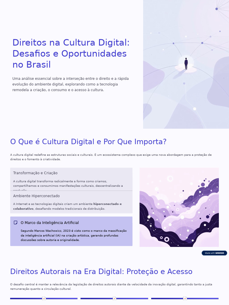 Direitos Na Cultura Digital Desafios e Oportunidades No Brasil | PDF ...