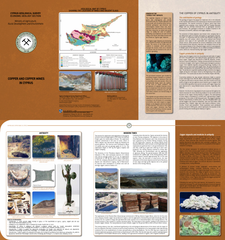 Cyprus Copper Mines and Geology Insights | PDF | Copper | Mining