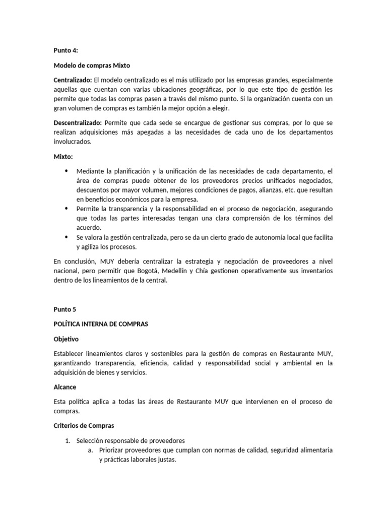 Estrategia de Compras Sostenibles en MUY | PDF | Calidad (comercial ...