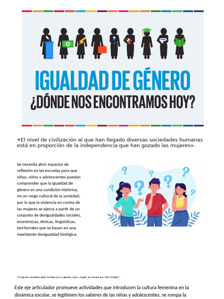 Igualdad de Genero | PDF | Igualdad de género | Estudios de género
