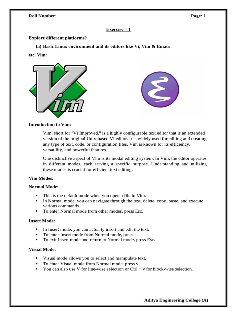 Vim and Dev-C++ Basics for Programming | PDF | Integrated Development ...