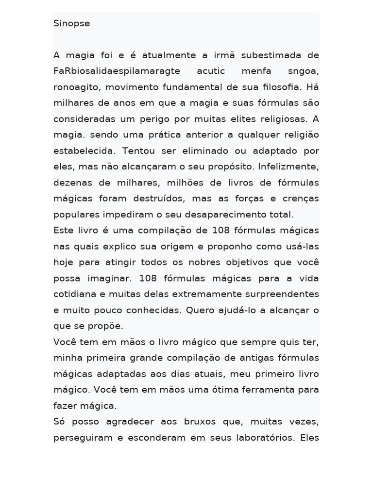 108 Fórmulas Mágicas para o Cotidiano | PDF
